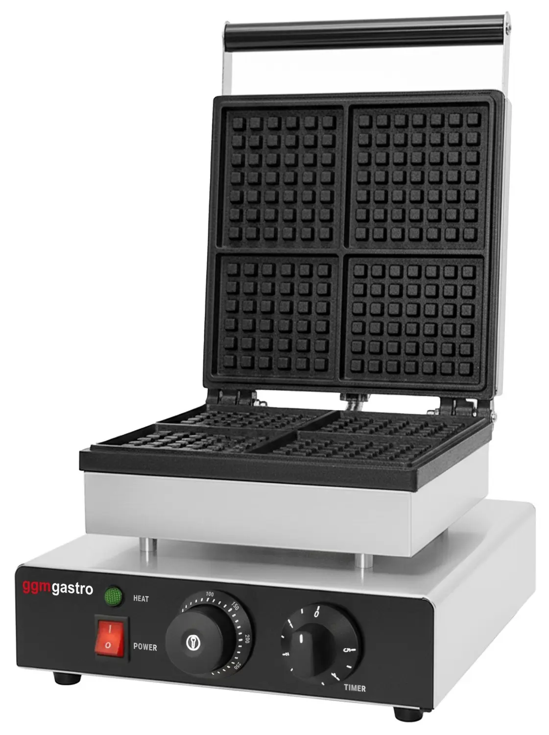 Вафельница GGM Gastro WAEEJ1 (Black/Inox) - 4