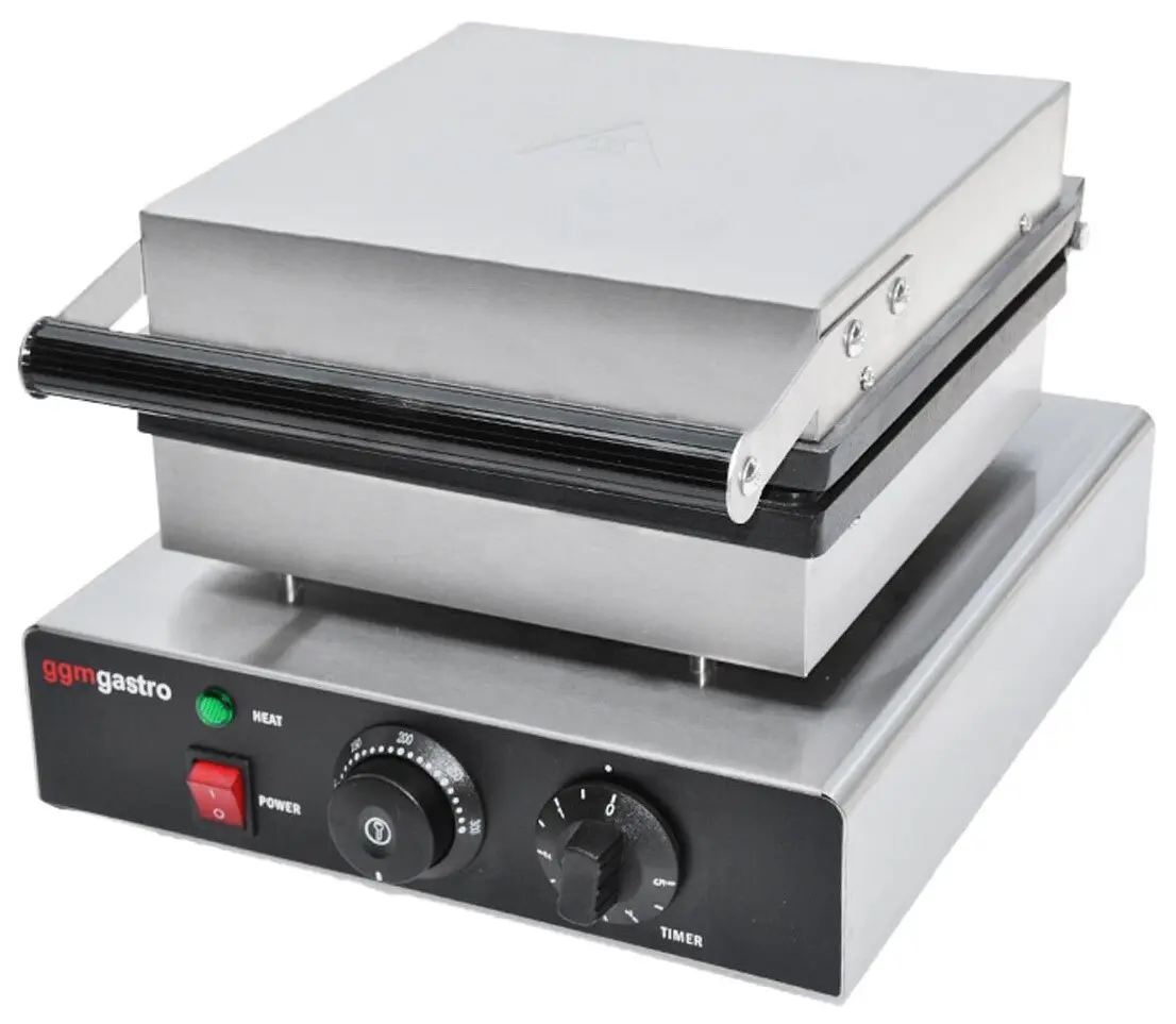 Вафельница GGM Gastro WAEEJ1 (Black/Inox) - 6