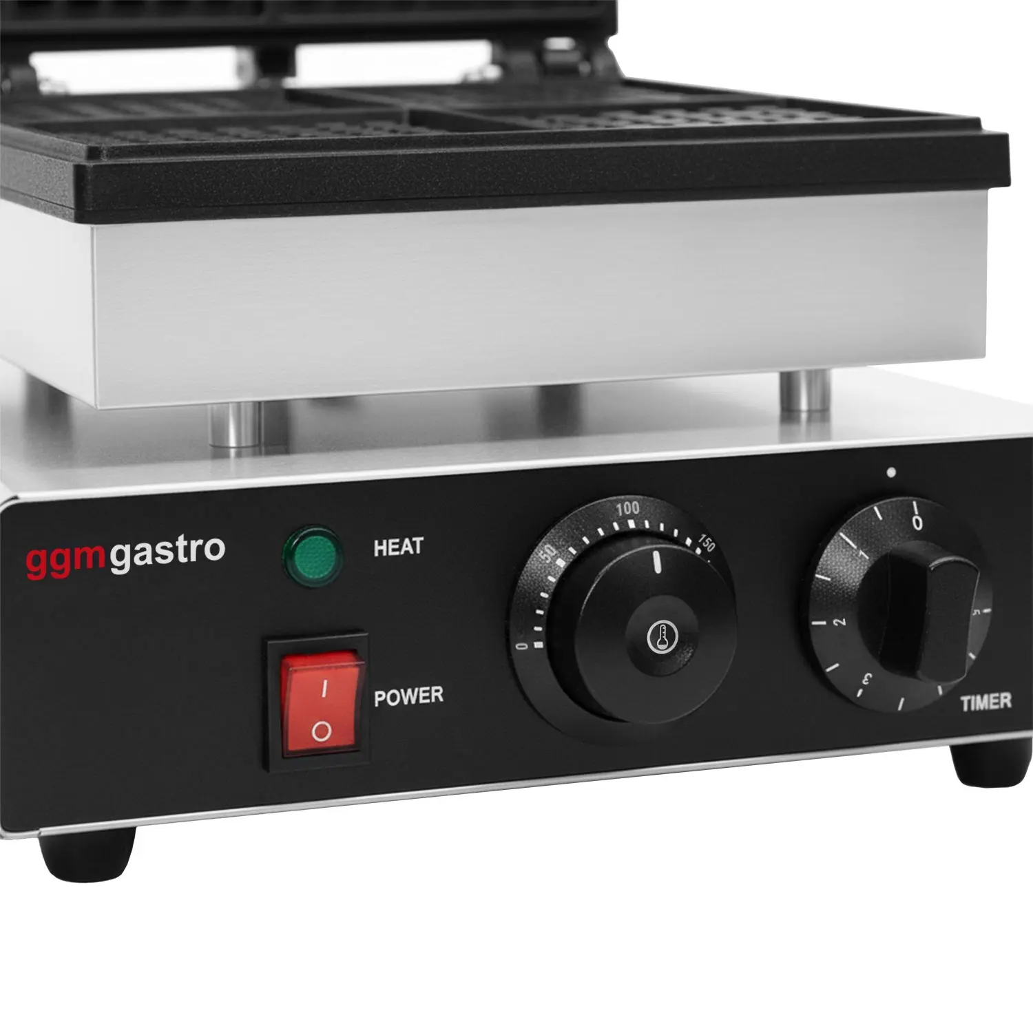 Вафельница GGM Gastro WAEEJ1 (Black/Inox) - 7