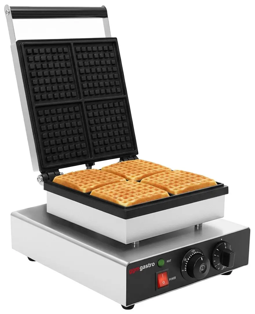 Вафельница GGM Gastro WAEEJ1 (Black/Inox)