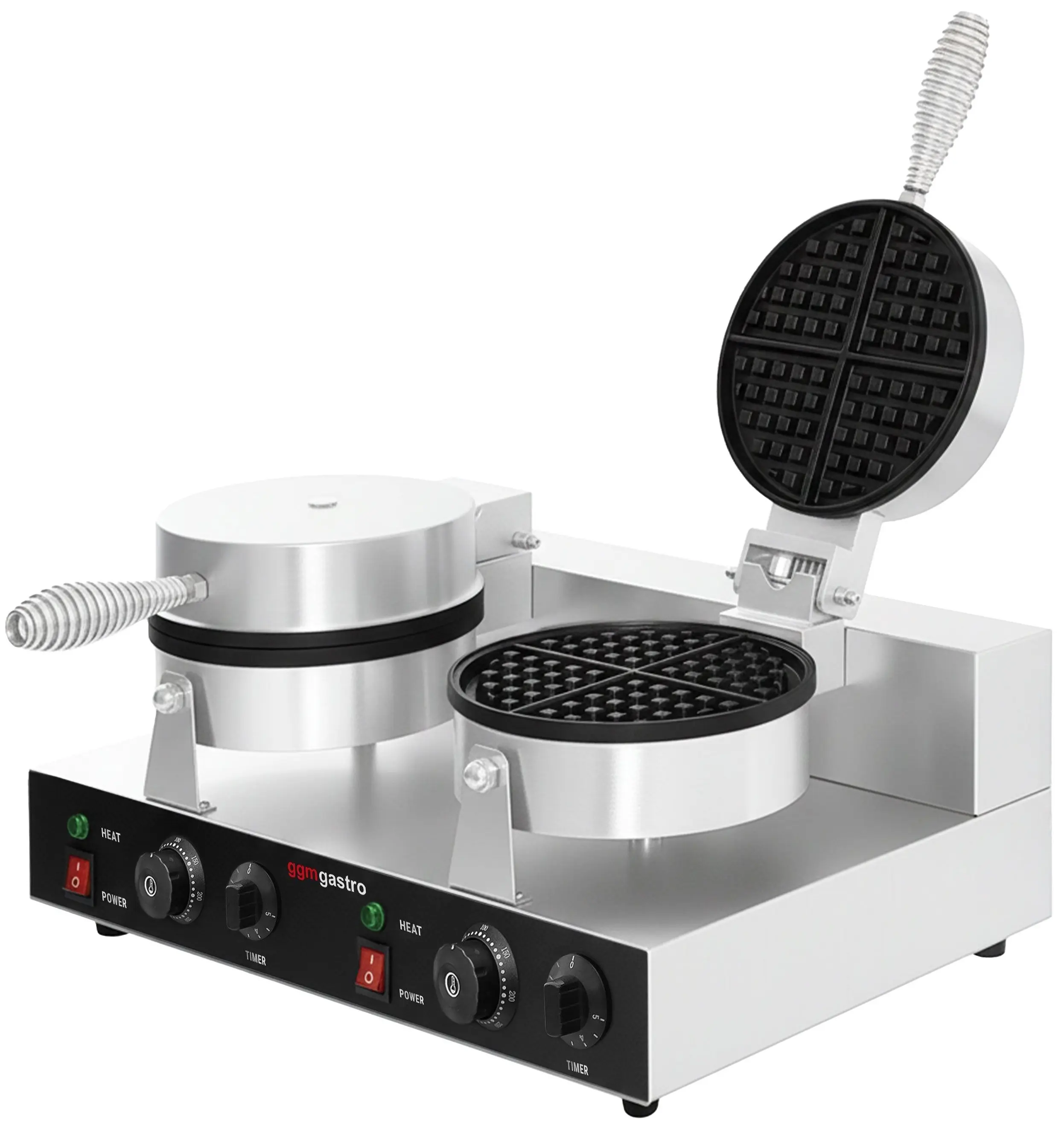 Aparat de facut vafe GGM Gastro WDJ180 (Black/Inox) - 4