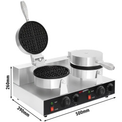 Aparat de facut vafe GGM Gastro WDJ180 (Black/Inox) Thumb