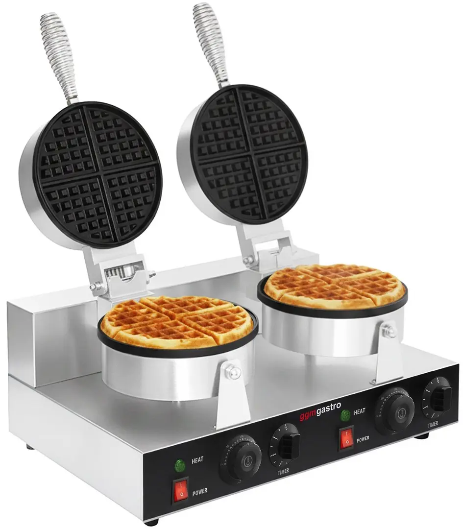 Aparat de facut vafe GGM Gastro WDJ180 (Black/Inox)