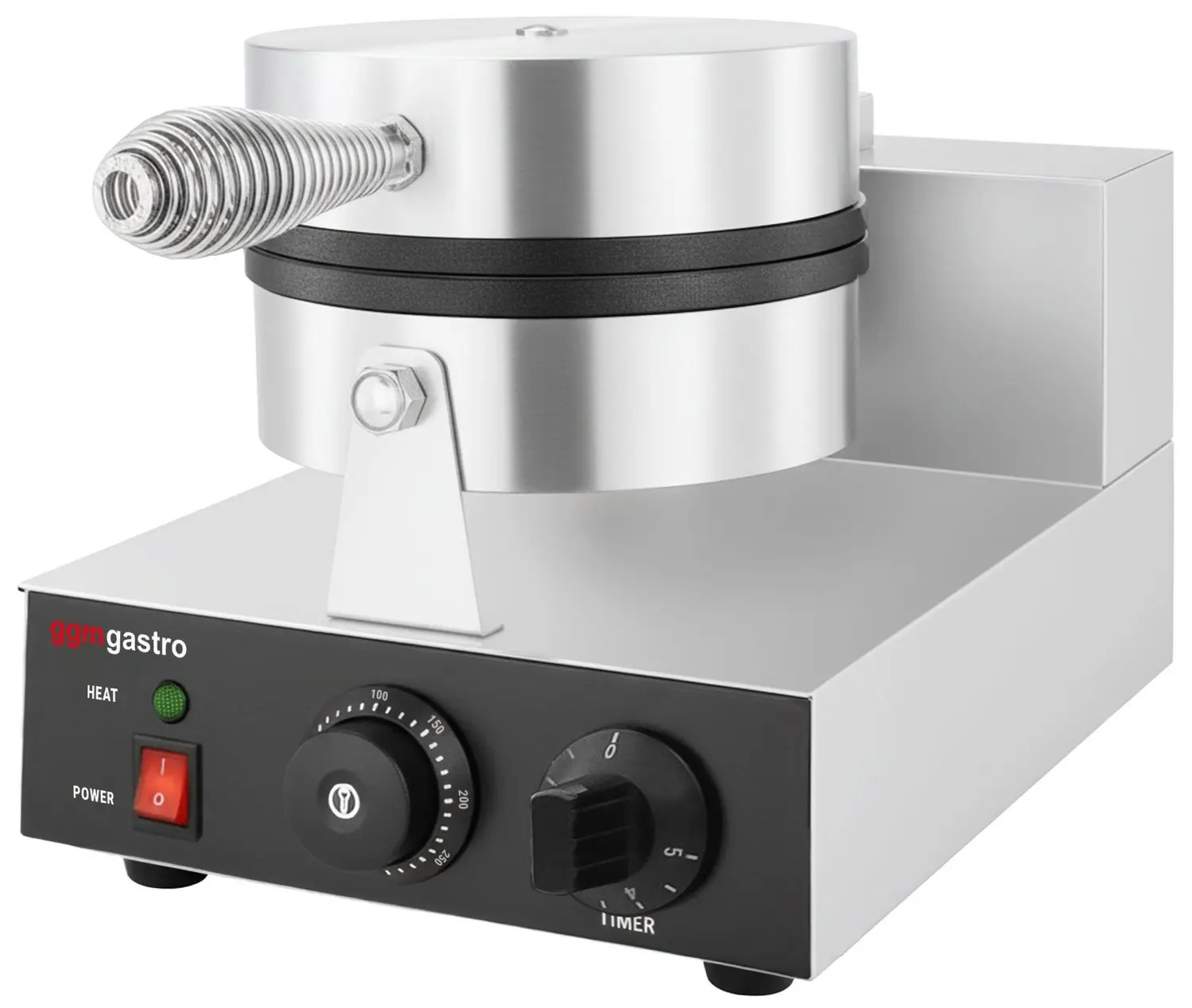 Вафельница GGM Gastro WERJ180 (Black/Inox) - 5