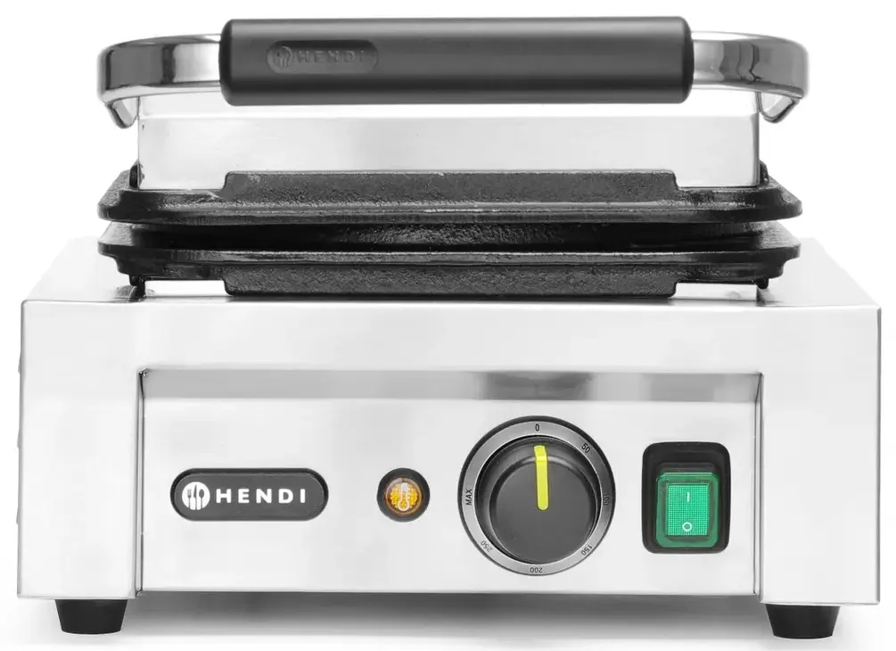 Aparat de facut vafe Hendi Heart 212134 (Inox/Black)