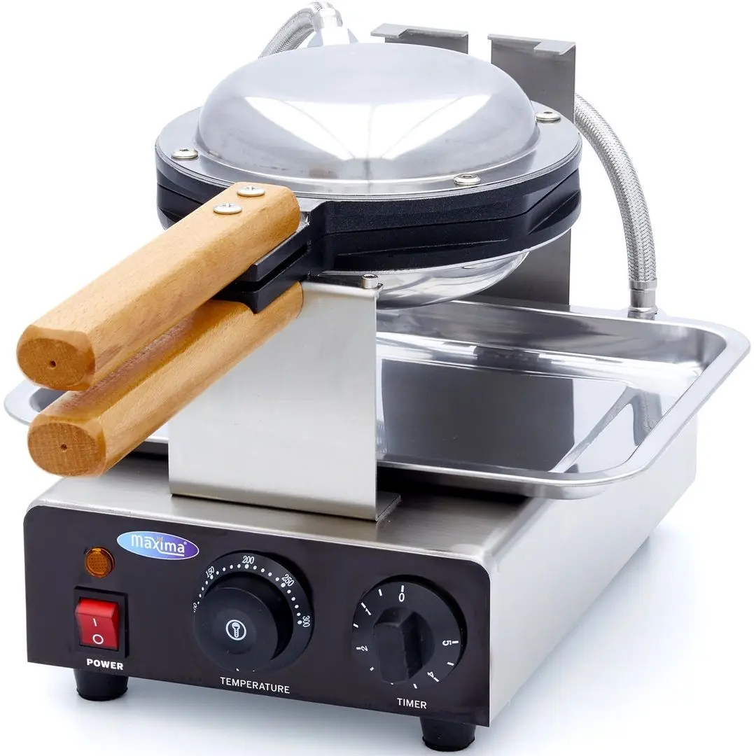 Aparat de facut vafe Maxima 09374210 (Black/Inox)