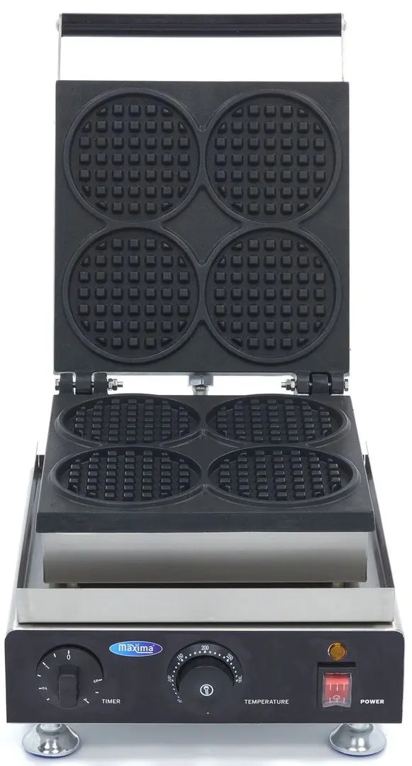 Aparat de facut vafe Maxima Mini Rounds (Inox/Black)