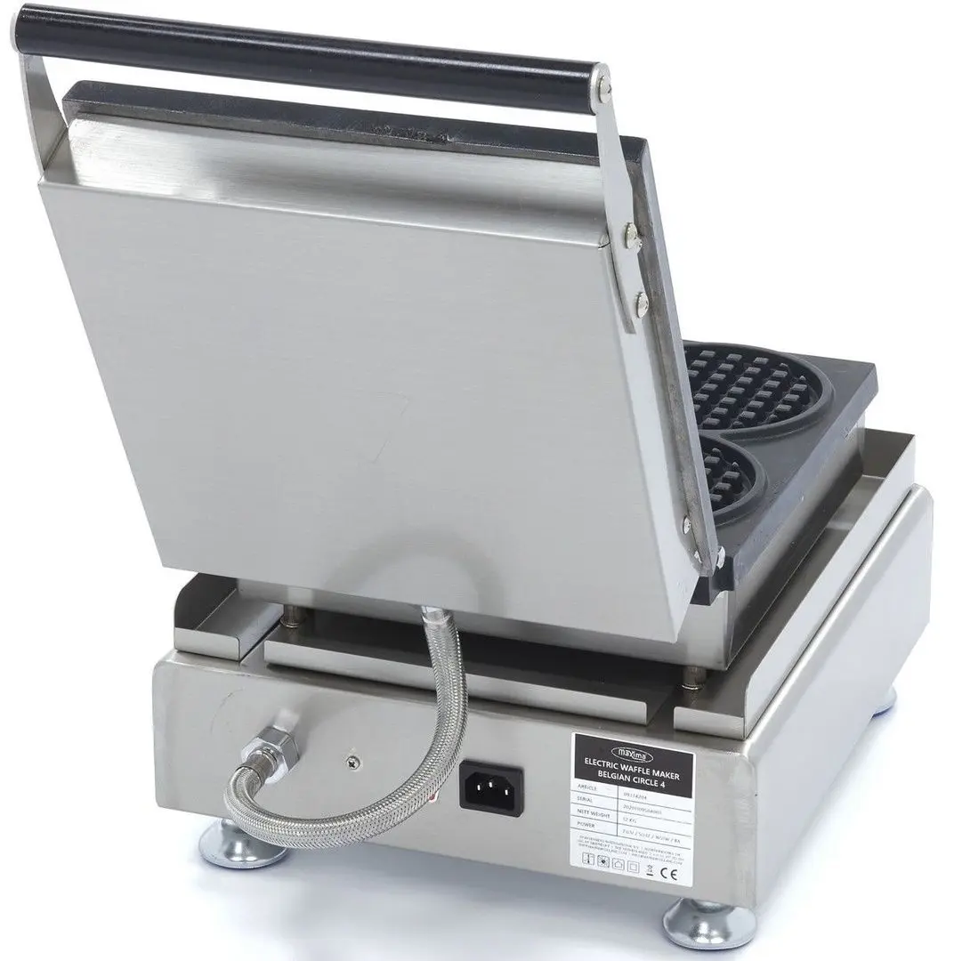 Aparat de facut vafe Maxima Mini Rounds (Inox/Black)