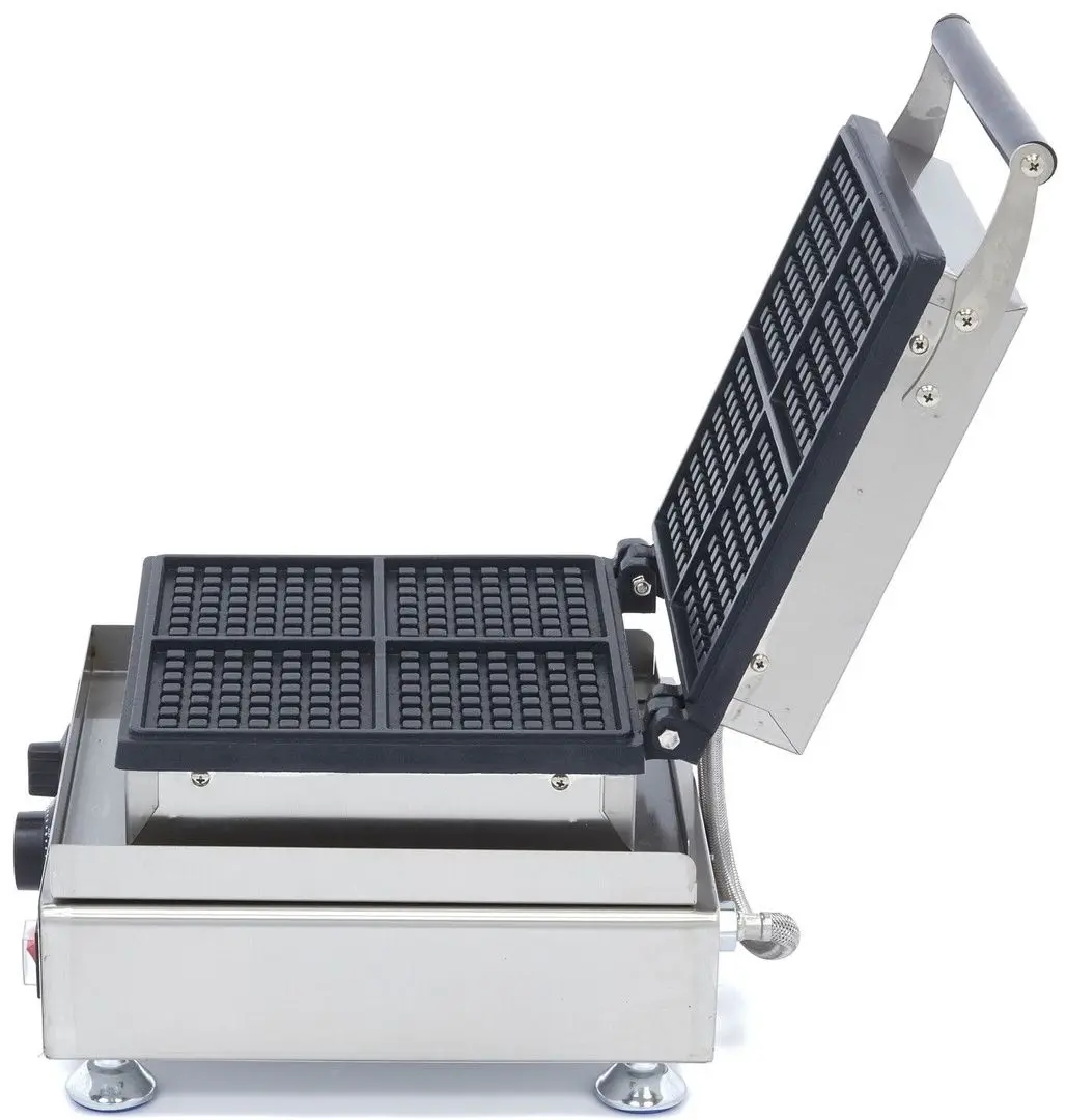 Aparat de facut vafe Maxima Mini Squares (Inox/Black)