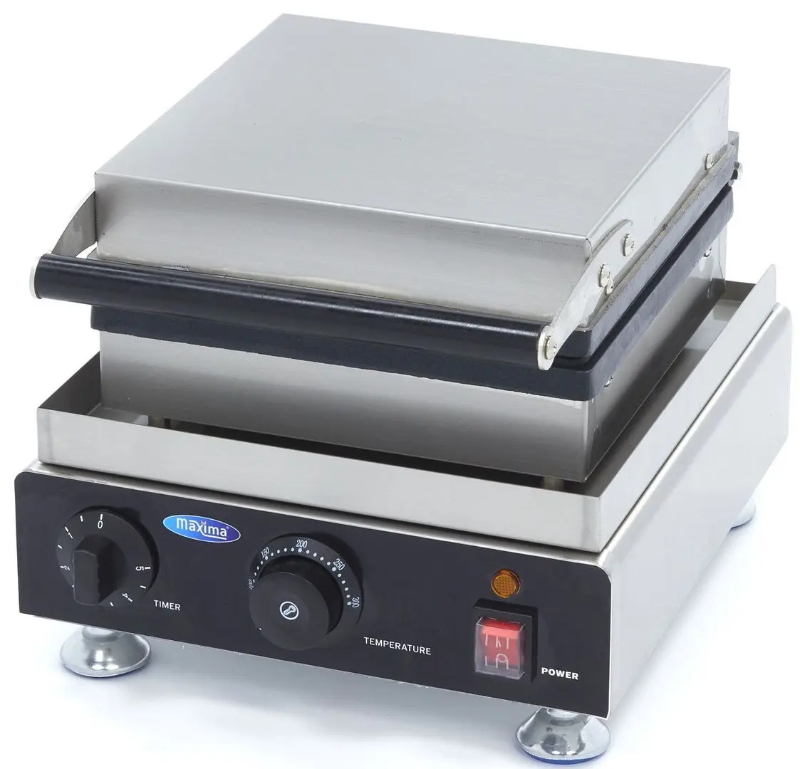 Aparat de facut vafe Maxima Mini Squares (Inox/Black)