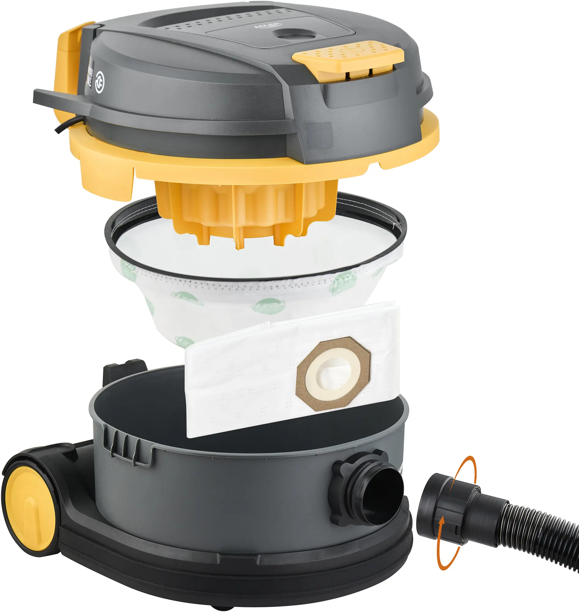 Aspirator industrial Adler AD 7098 (Dark Gray/Yellow) - 5