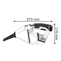 Промышленный пылесос Bosch 12 V-LI (Black/Blue) Thumb
