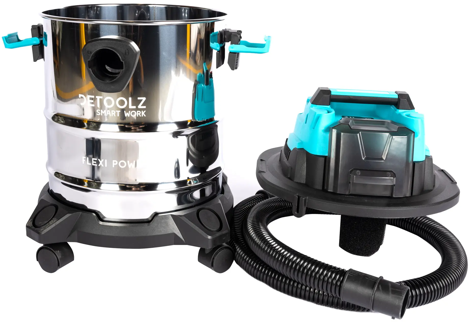 Промышленный пылесос Detoolz Flexi Power DZ-FX1015-G01 (Inox/Blue)