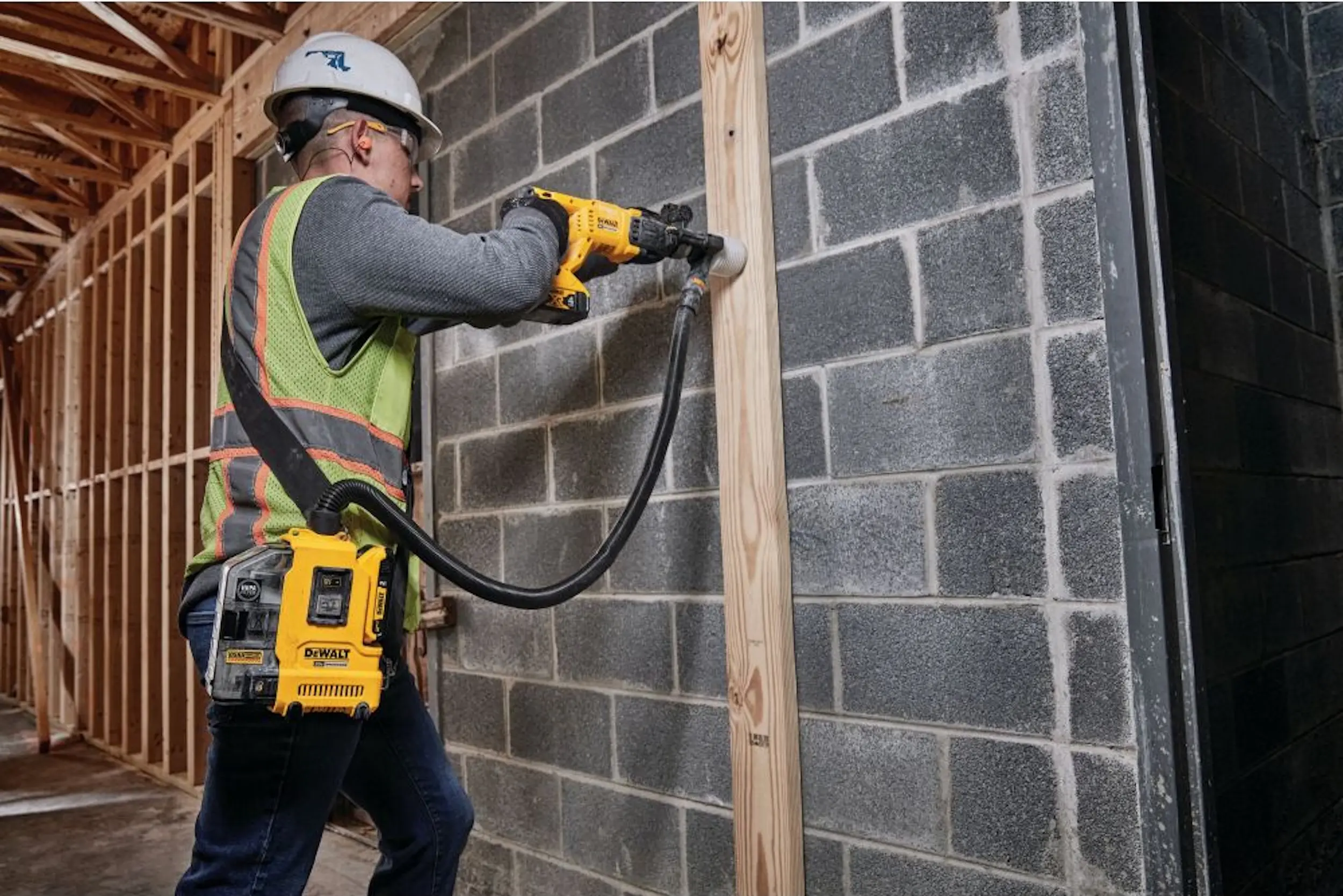 Aspirator industrial DeWalt DWH161N (Yellow/Black) - 6
