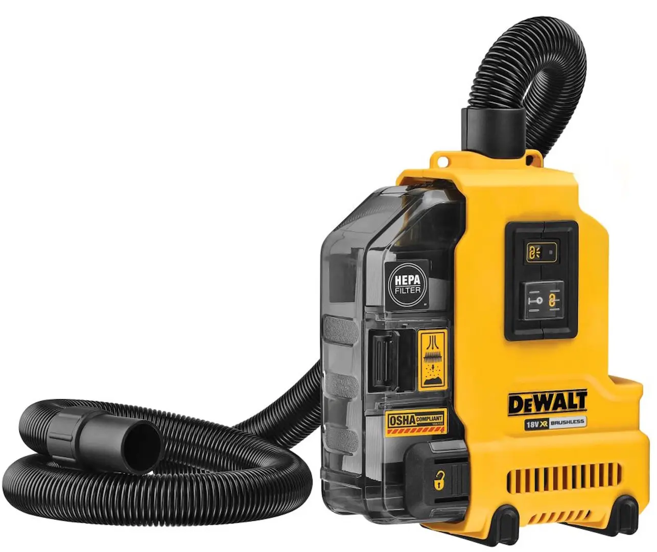 Aspirator industrial DeWalt DWH161N (Yellow/Black)