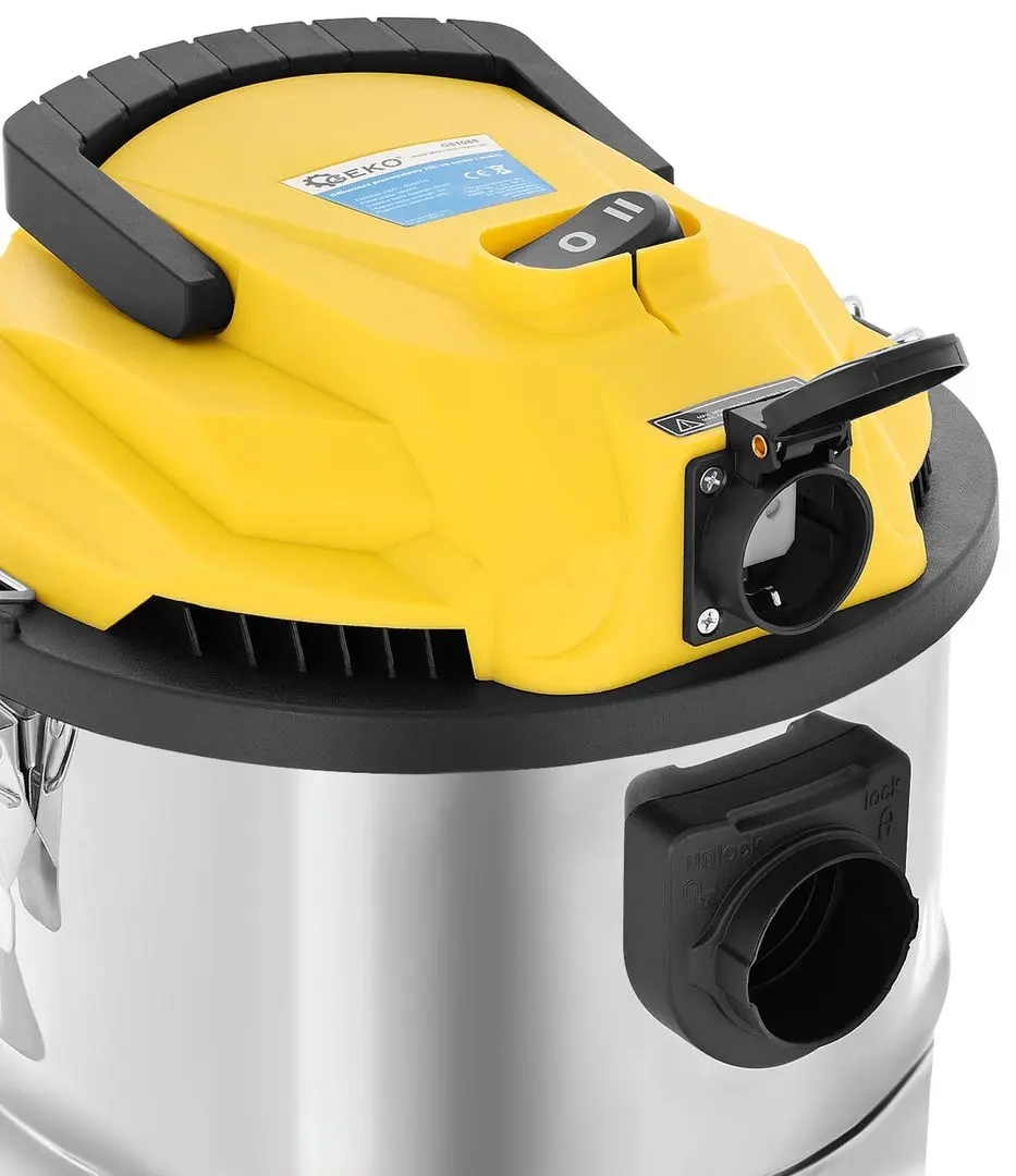 Промышленный пылесос Geko G81088 (Inox/Yellow) - 13