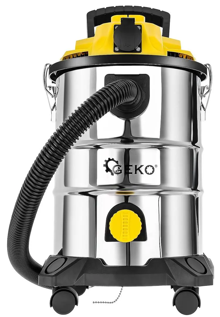 Промышленный пылесос Geko G81088 (Inox/Yellow) - 7