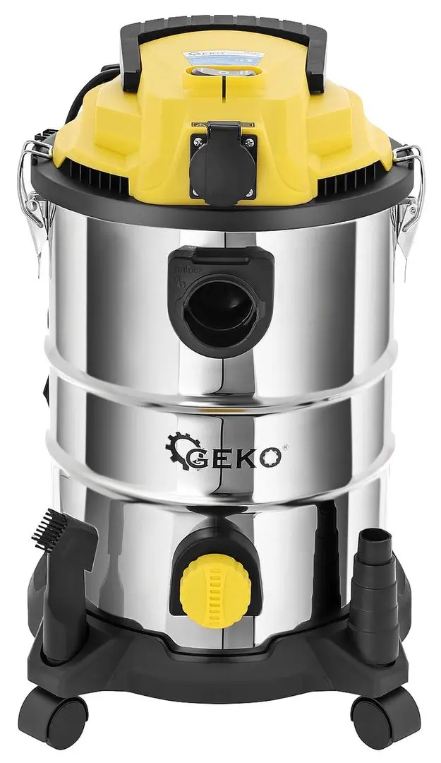 Промышленный пылесос Geko G81088 (Inox/Yellow) - 9