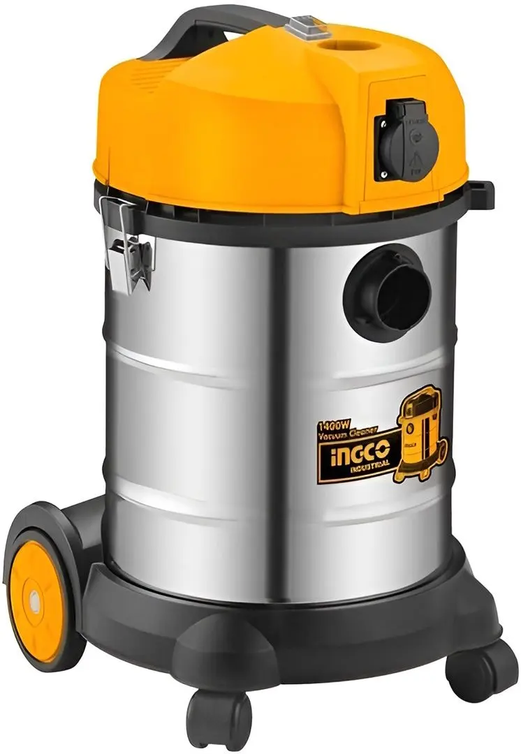 Aspirator industrial Ingco Industrial VC14301 (Inox/Yellow)