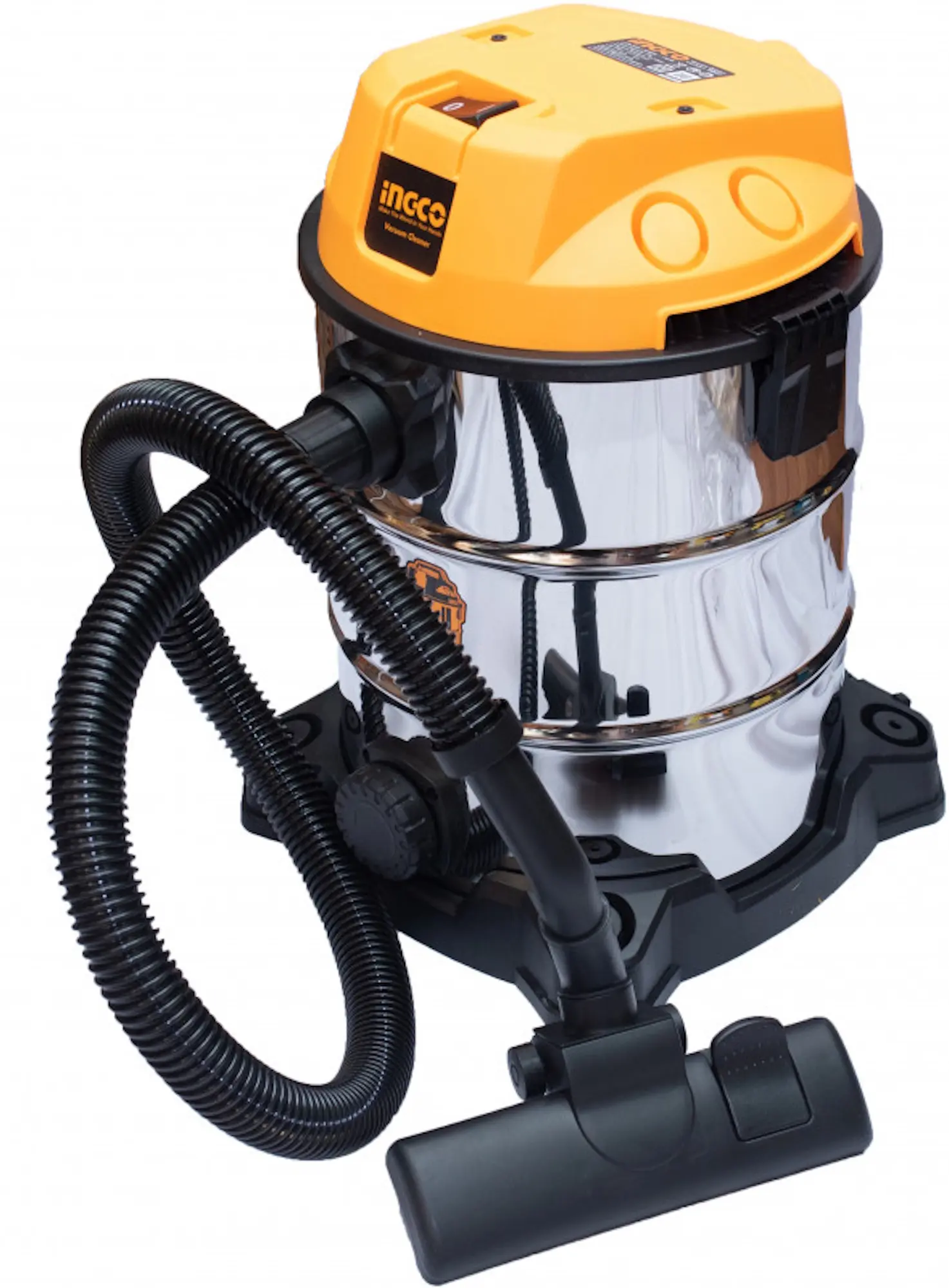 Aspirator industrial Ingco VC13301 (Yellow/Inox) - 2