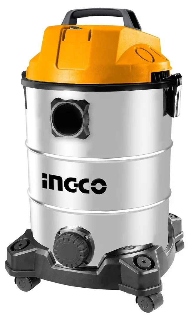 Aspirator industrial Ingco VC13301 (Yellow/Inox)