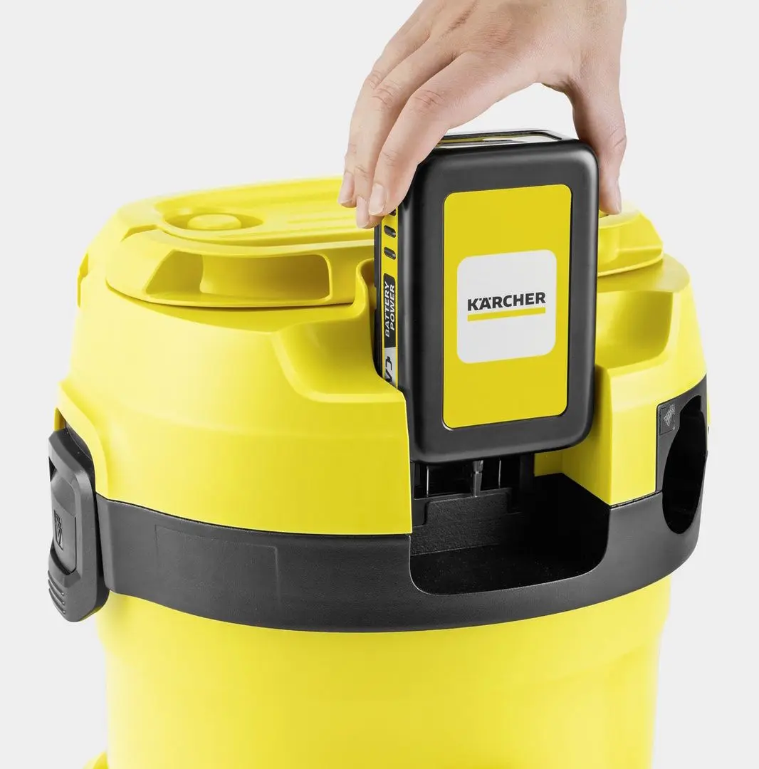 Aspirator industrial Karcher WD 2-18 V-12/18 Battery + Kit 1.628-500.01 (Yellow/Black)