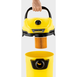 Промышленный пылесос Karcher WD 3 V-17/4/20 1.628-130.0 + насадка для автомобиля (Yellow/Black) Thumb