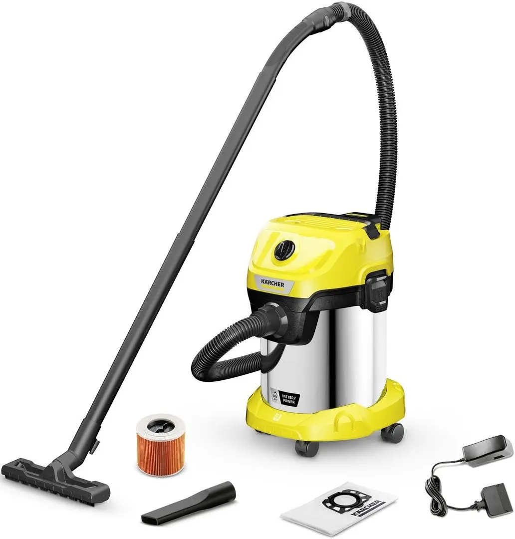 Aspirator industrial Karcher WD 3-18 1.628-576.0 (Yellow/Black)