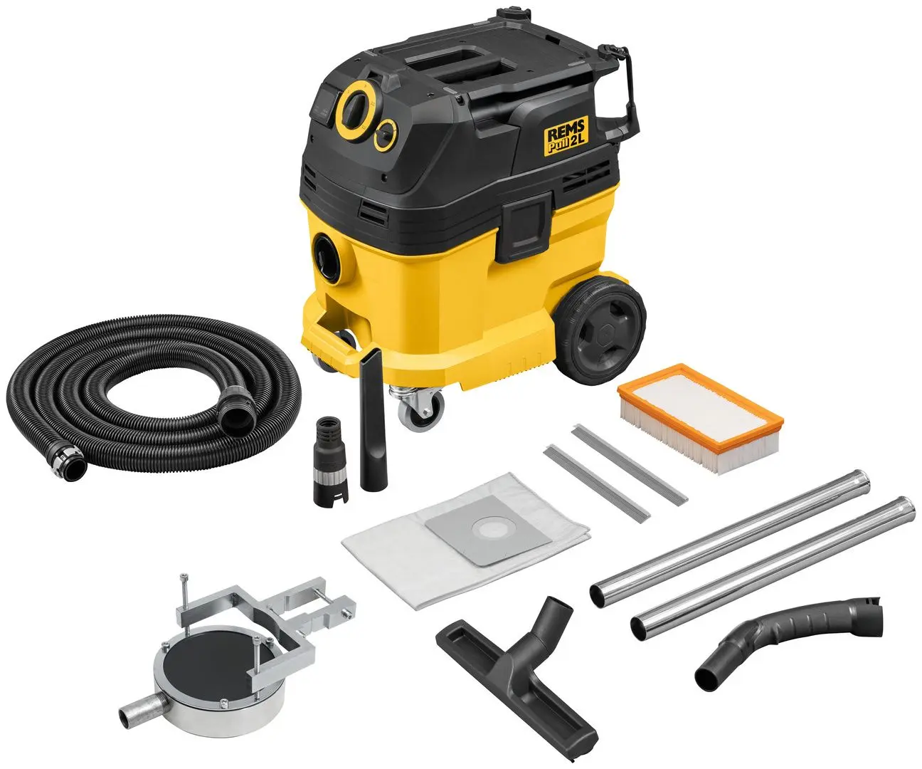 Профессиональный пылесос Rems Pull 2L Set W (Yellow/Black)