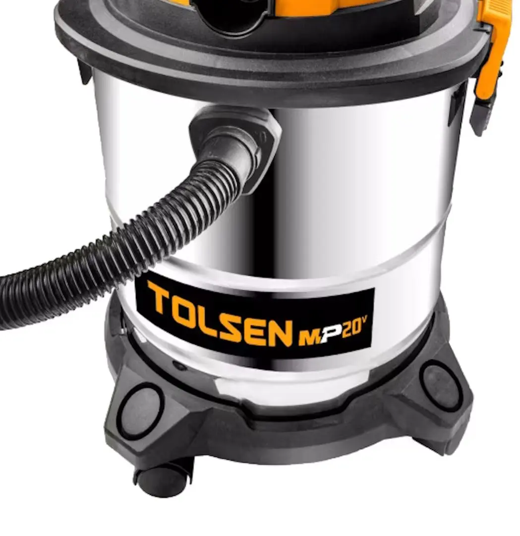 Промышленный пылесос аккумуляторный Tolsen 87338 (Black/Yellow)