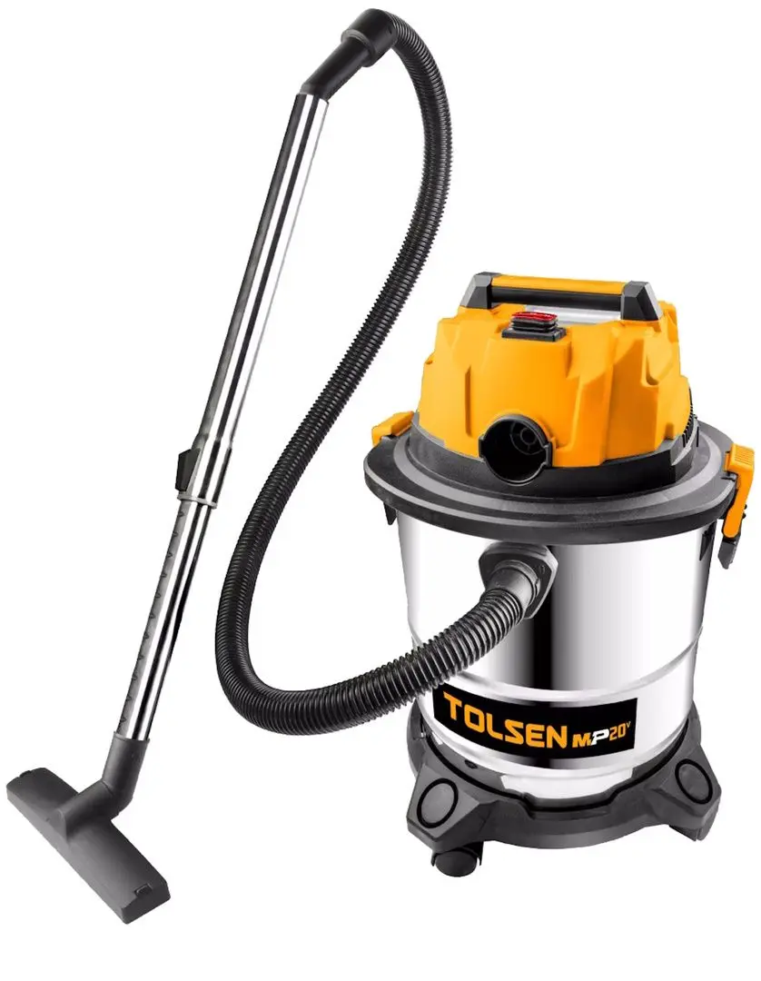 Промышленный пылесос аккумуляторный Tolsen 87338 (Black/Yellow)