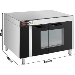 Расстоечный шкаф GGM Gastro GSB8 (Inox/Black) Thumb