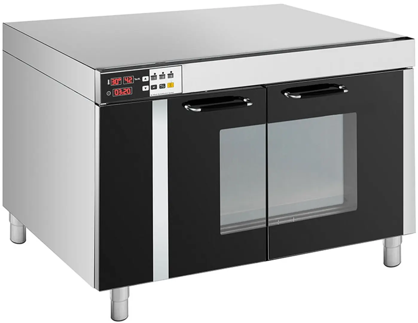 Расстоечный шкаф GGM Gastro GSB8 (Inox/Black)