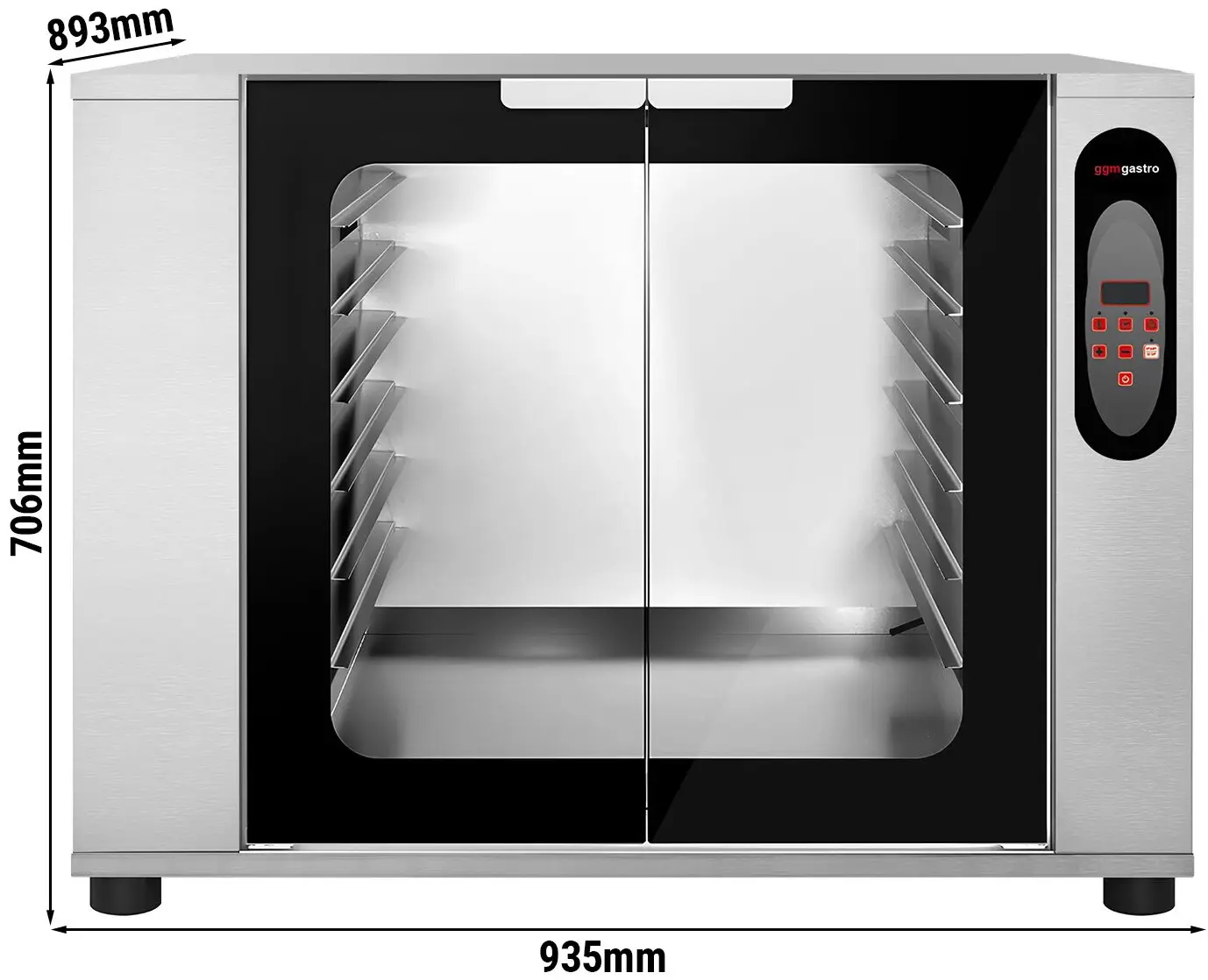 Расстоечный шкаф GGM Gastro GSV1210 (Inox/Black) - 2