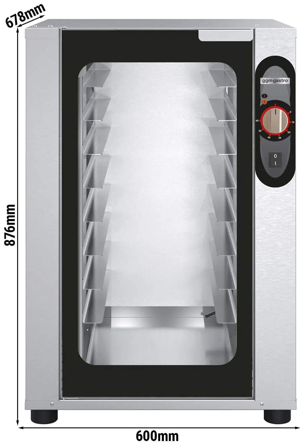 Расстоечный шкаф GGM Gastro GSV843M (Inox/Black) - 2