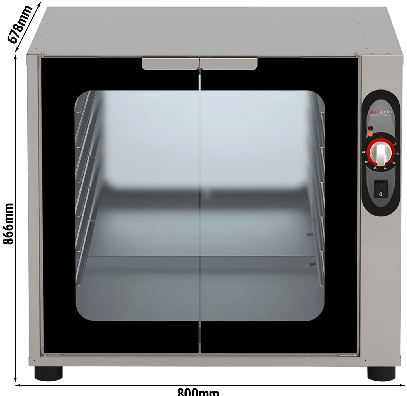 Расстоечный шкаф GGM Gastro GSV860-2 (Inox/Black) - 2