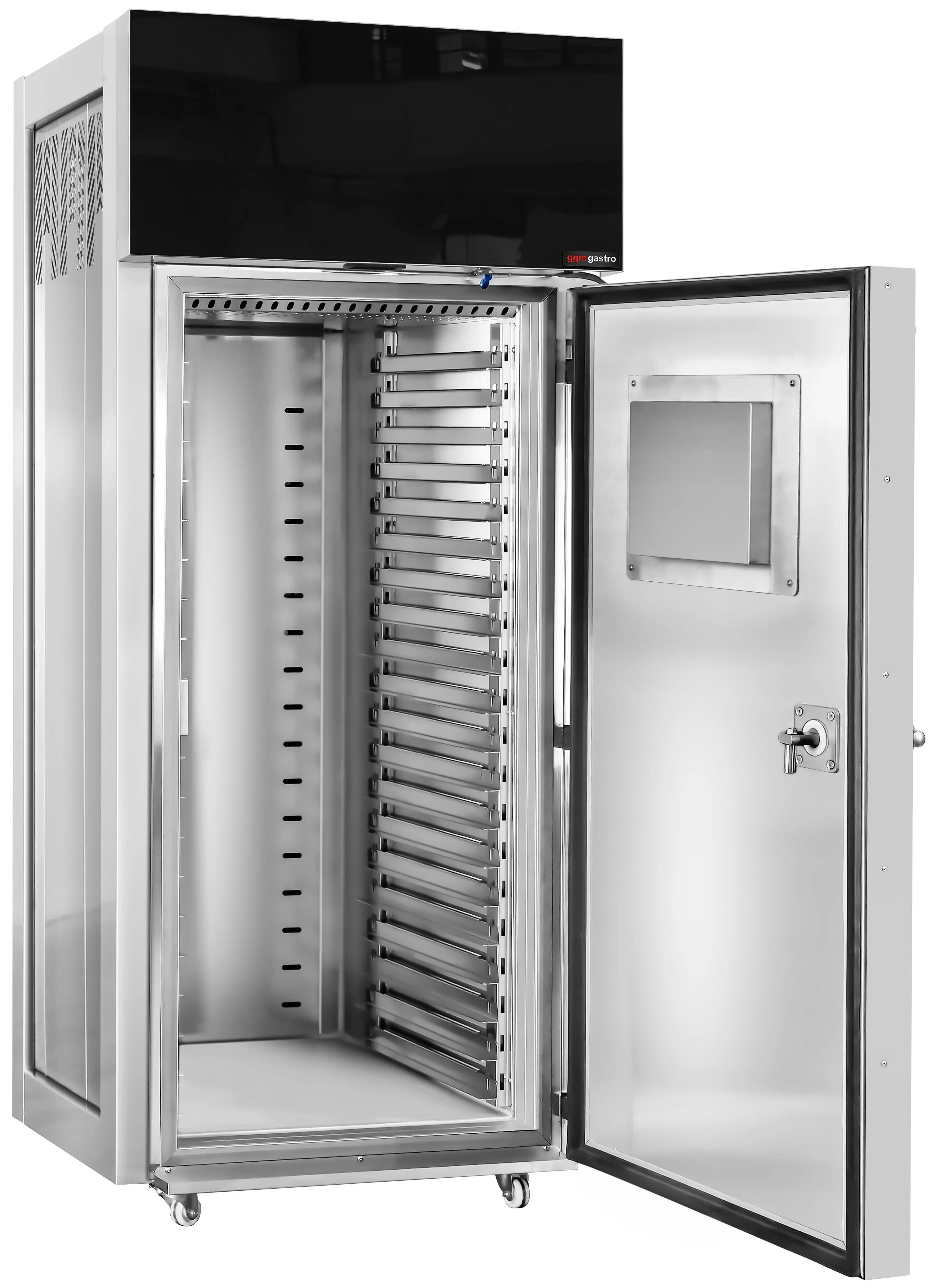 Шкаф для расстойки и замедленной ферментации GGM Gastro GAM6040 (Inox/Black) - 2