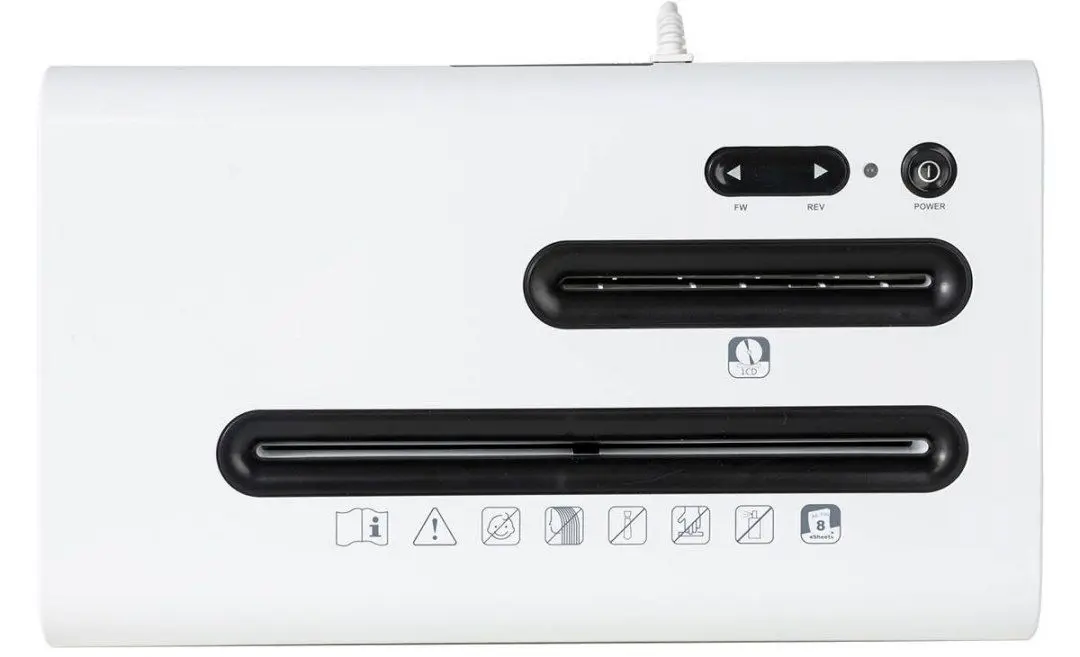 Distrugator de documente Deli E9911-EU 16L (White/Black)