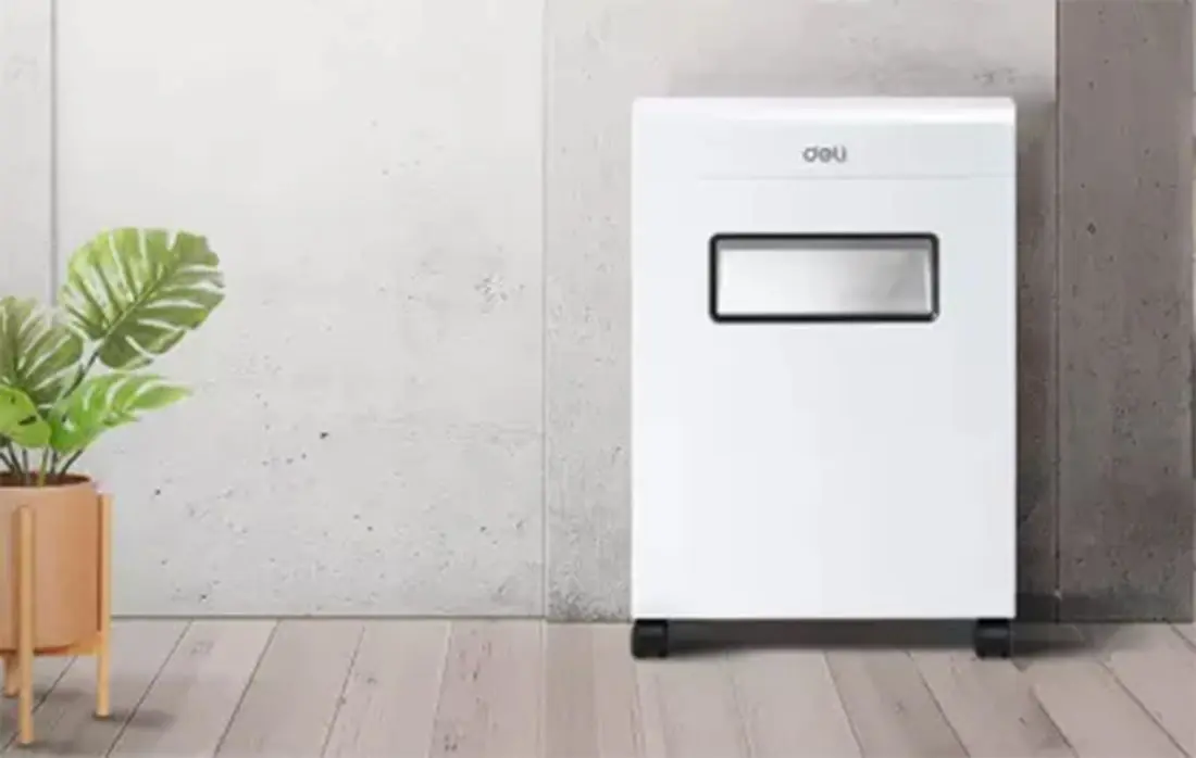 Distrugator de documente Deli E9911-EU 16L (White/Black)