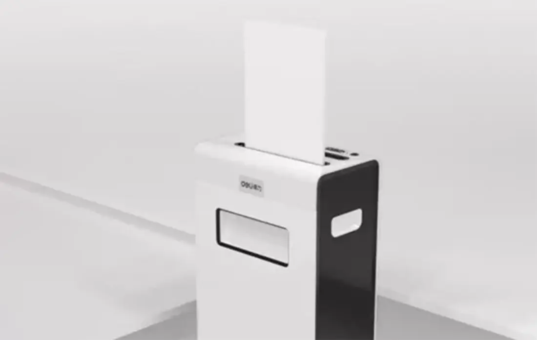 Distrugator de documente Deli E9911-EU 16L (White/Black)