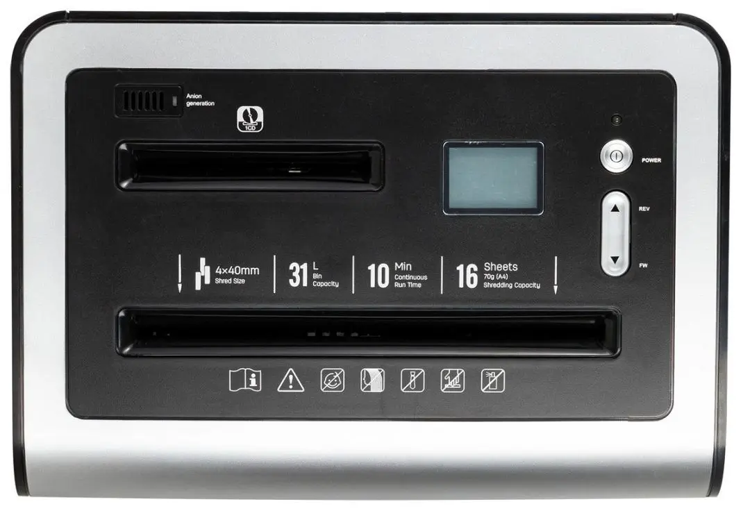 Distrugator de documente Deli E9917-EU 31L (Black/White)