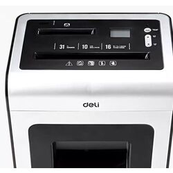 Distrugator de documente Deli E9917-EU 31L (Black/White) Thumb