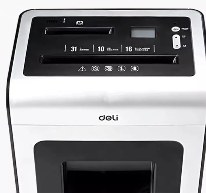 Distrugator de documente Deli E9917-EU 31L (Black/White)