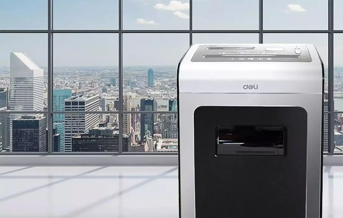 Distrugator de documente Deli E9917-EU 31L (Black/White)