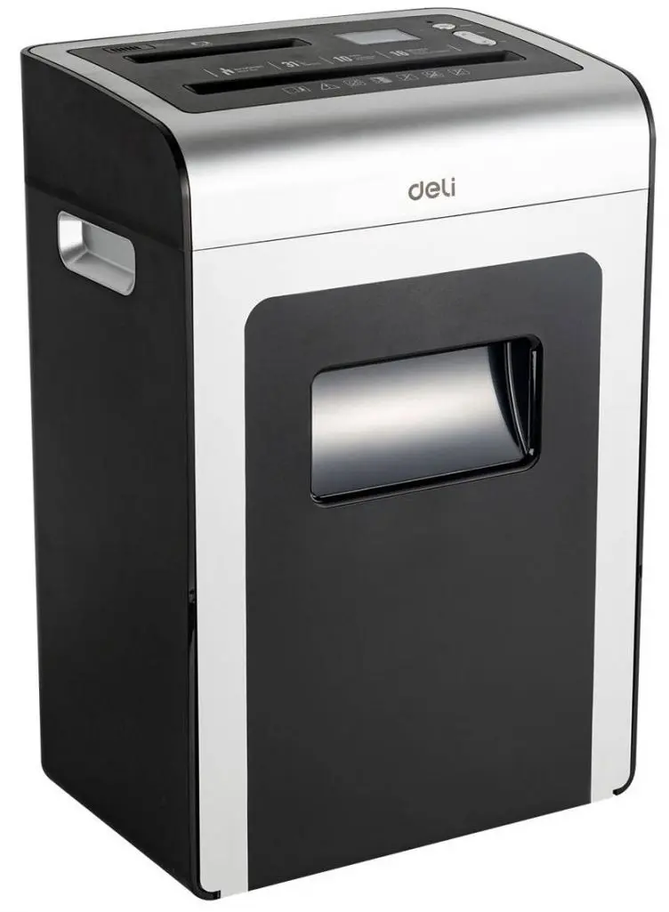 Distrugator de documente Deli E9917-EU 31L (Black/White)