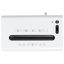 Distrugator de documente Deli E9921-EU 16L (White/Black) Thumb