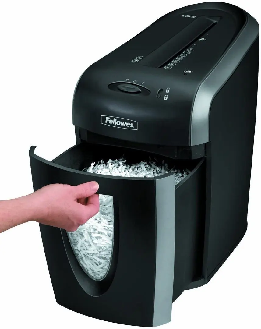 Distrugator de documente Fellowes 50S (Black/Inox)