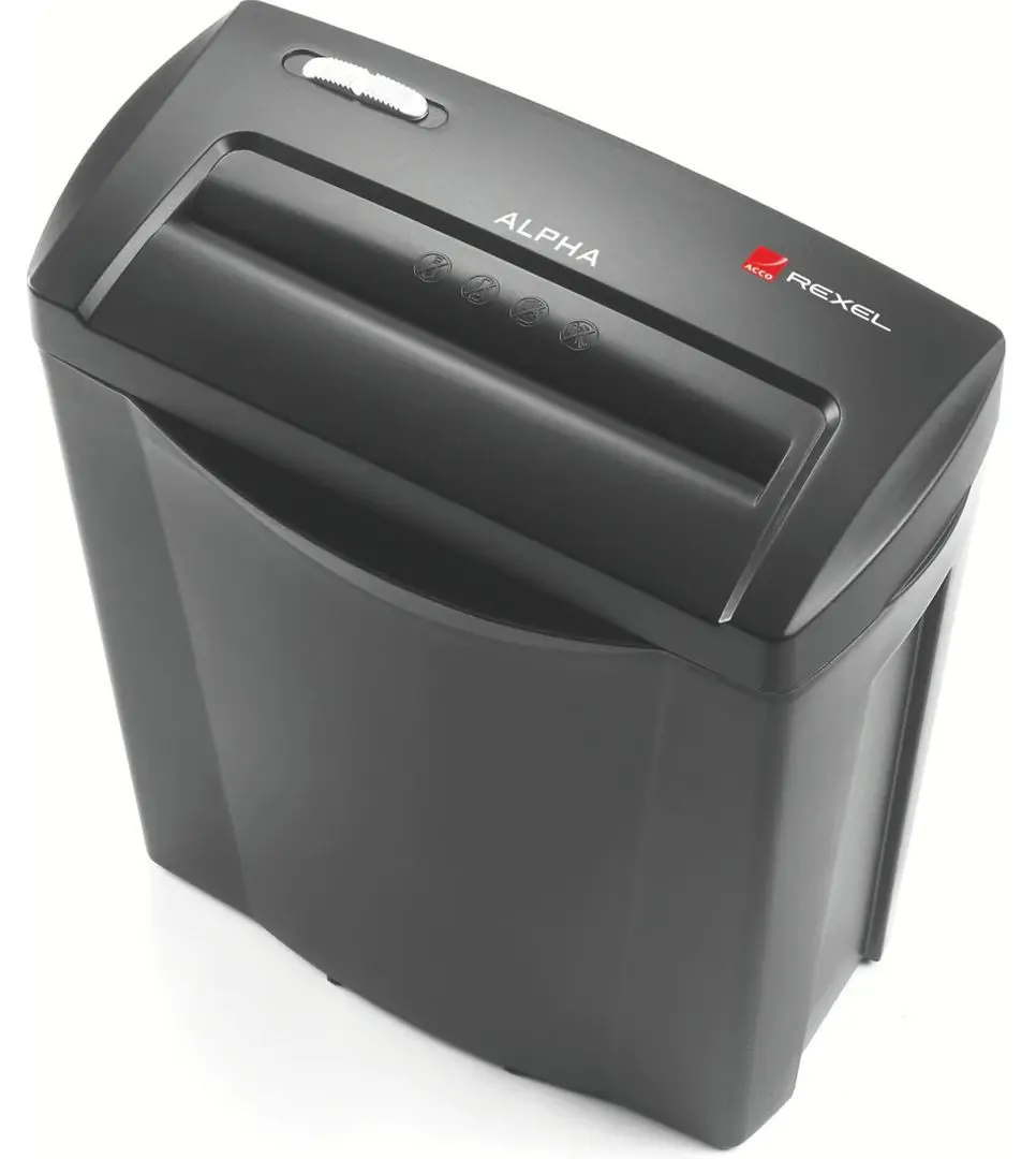 Шредер Rexel Alpha C/C (Black/Inox)