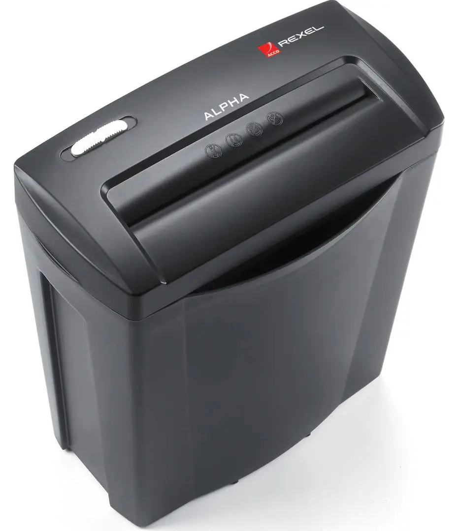 Шредер Rexel Alpha C/C (Black/Inox)