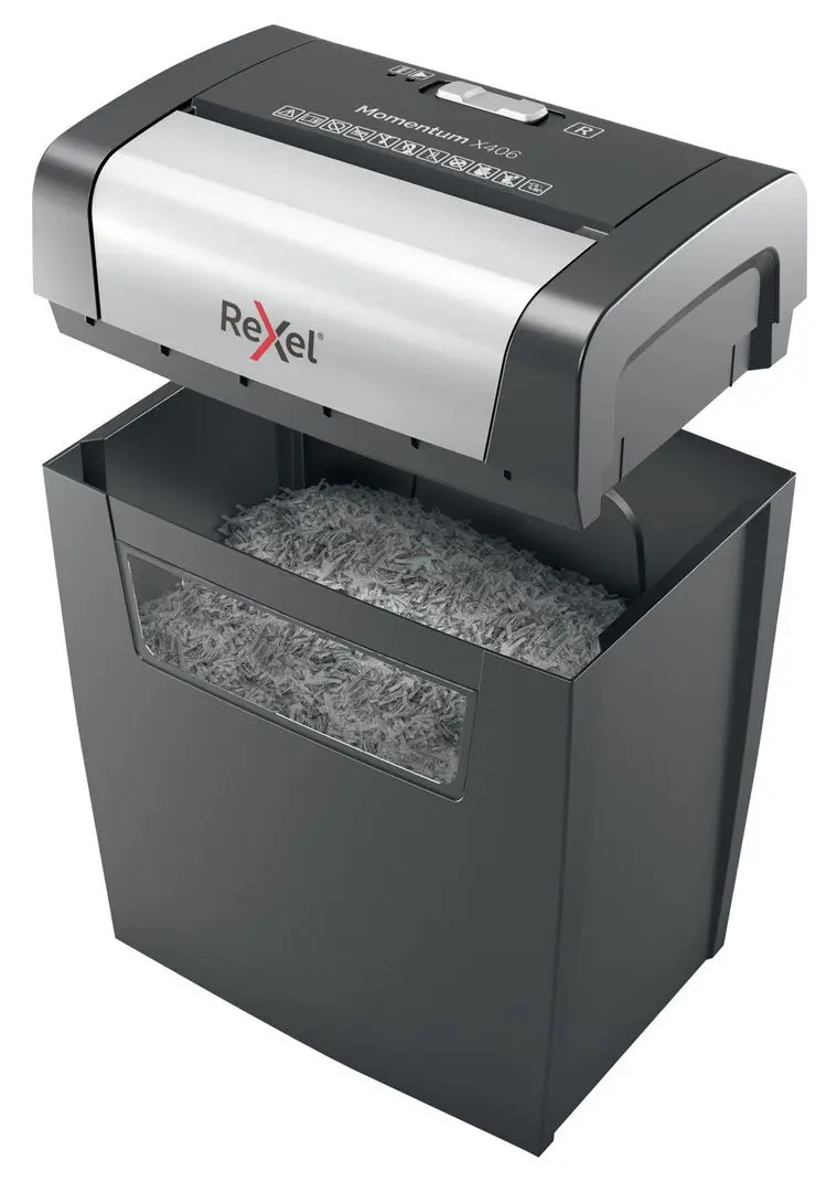 Шредер Rexel Momentum X406 (Black/Inox)